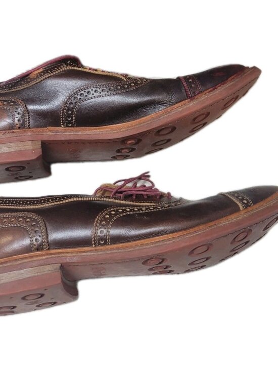 Allen Edmonds Strandmok Cap toe Oxford Men’s Size 11.5 Brown Saddle Dainite Sole main image 8